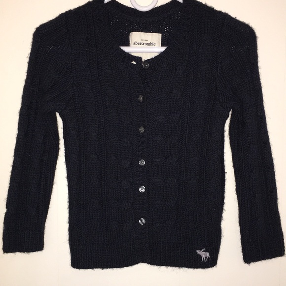 abercrombie kids Other - Abercrombie Girls XL button down navy sweater